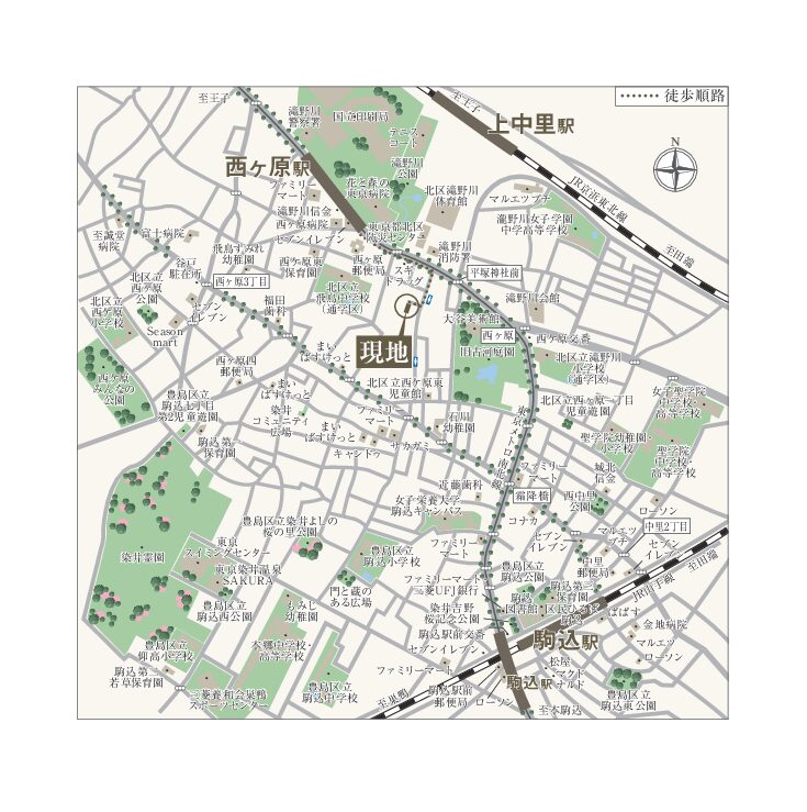 現地案内図